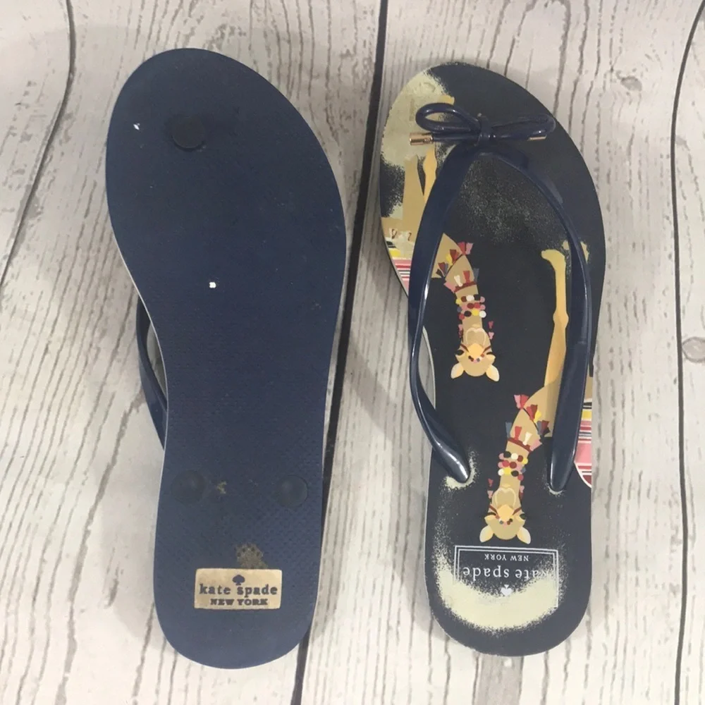 Kate Spade New York Nova Pool Flip Flops Camel 9